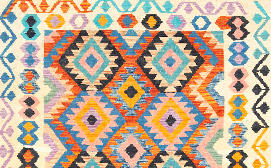 Afghan Pashtun Kilim 174 x 133 cm