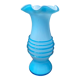 Blue opaline vase