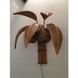 Pair of rattan sconces