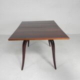 Gaming table, portfolio table, with folding, rotating top