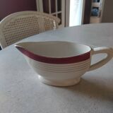 Sarreguemines Régence porcelain sauce boat