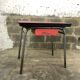 Red formica table