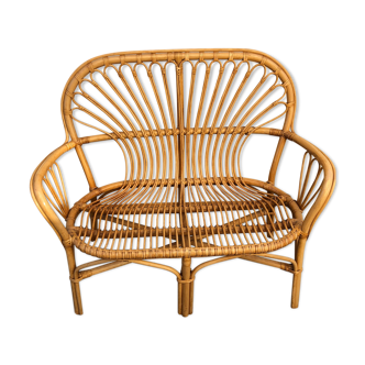 Sofa 2 place rattan sofa