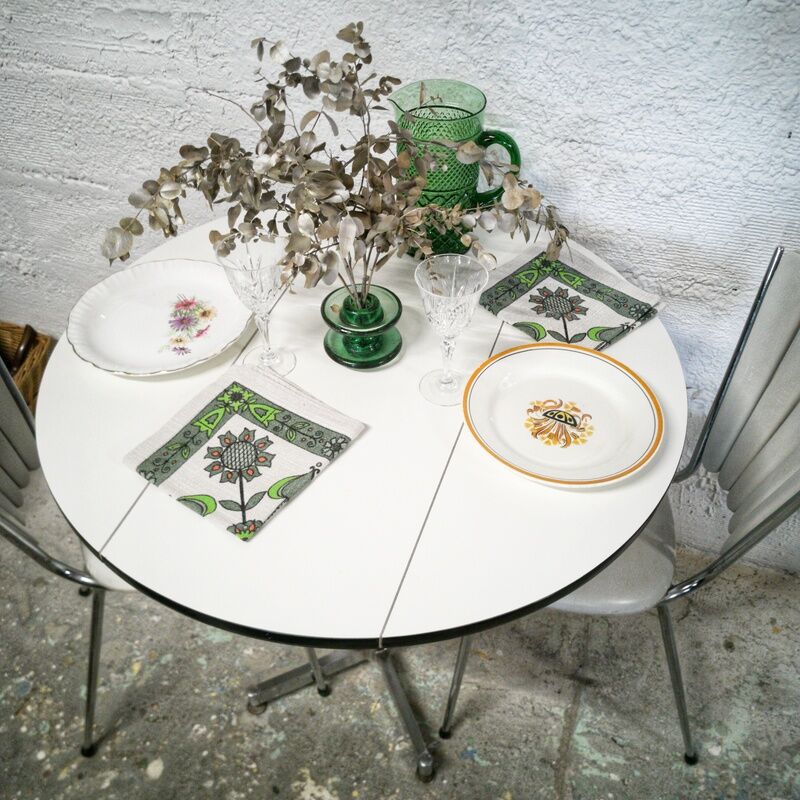 Vintage kitchen table with flap