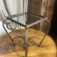 Occasional table in wrought iron and marble