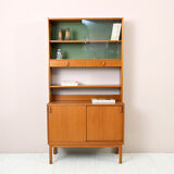 Swedish bookcase with display case