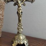 Solid brass altar crucifix
