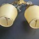 Pair of wall sconces candle holders with antique pendants
