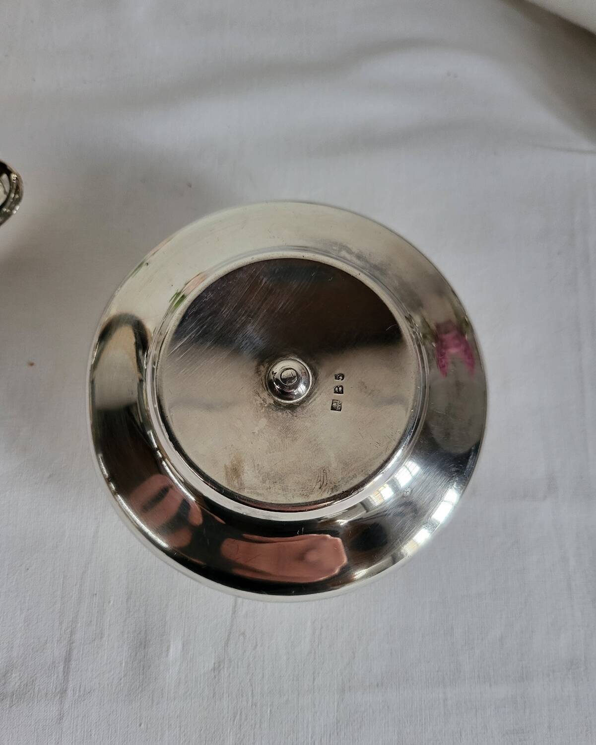 Silver-plated egg cup