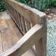 Bench chest paneled in chestnut region Brittany ( Plouay dept. 56 )