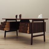 Bureau en palissandre, design danois, années 1970, fabrication : Omann Jun
