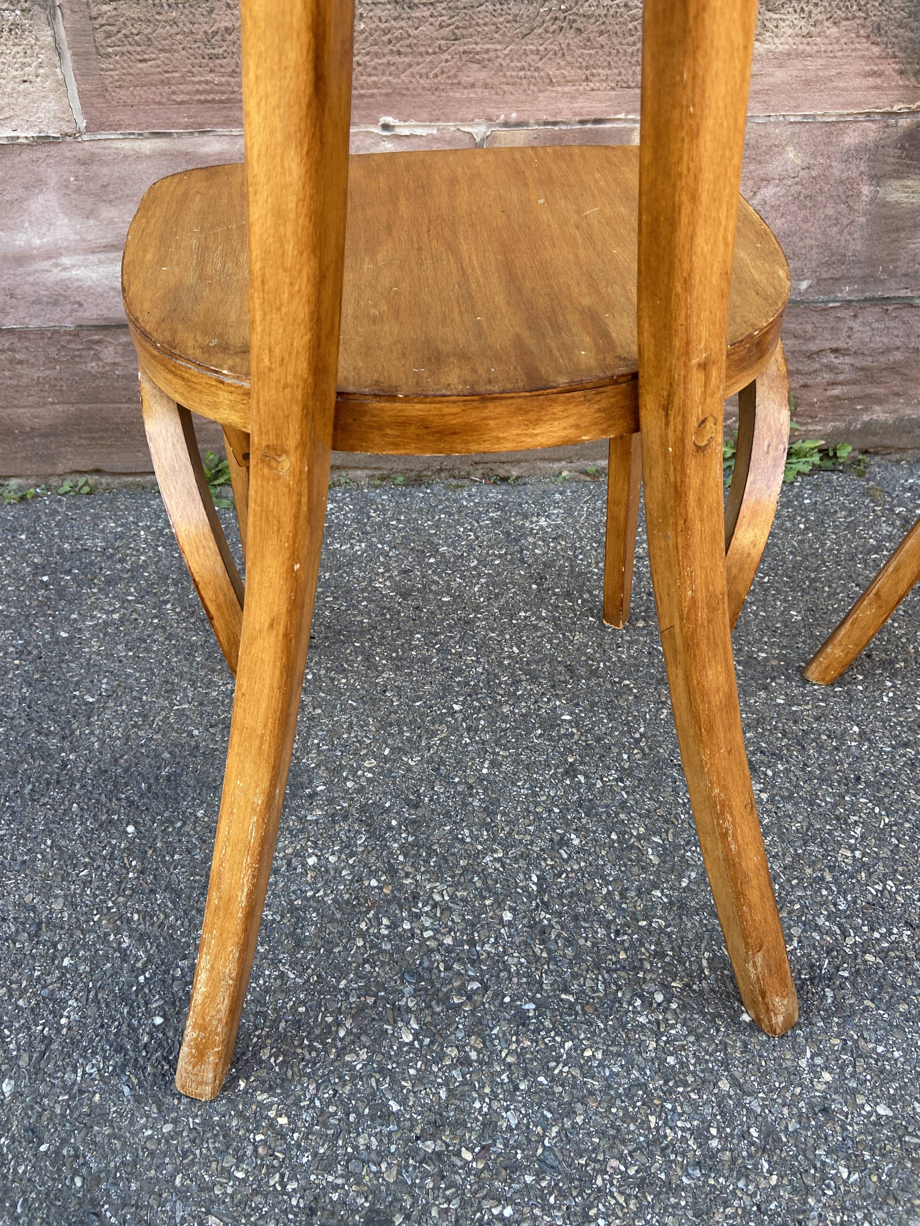 Pair of chairs bistrot banana model 1950s