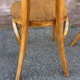 Pair of chairs bistrot banana model 1950s