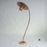 50s floor lamp with pleated shade