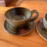 Stoneware mug duo