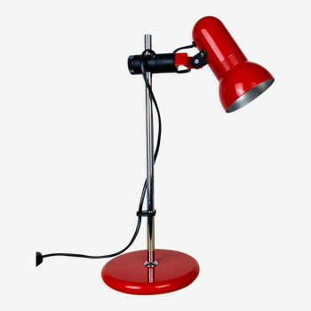 Adjustable red spot desk lamp 70s