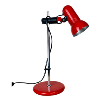 Adjustable red spot desk lamp 70s