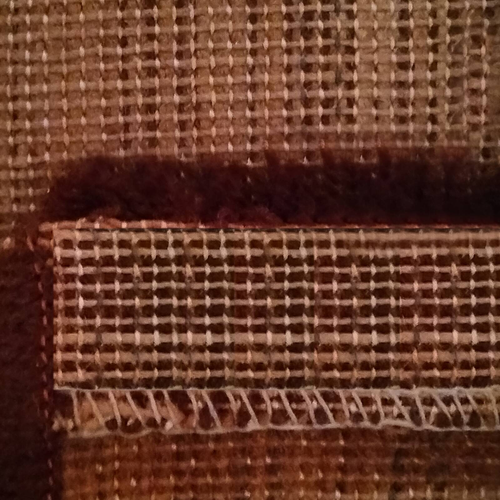 1970s Stunning Geometric Space Age Rug in Wool. Made in Italy