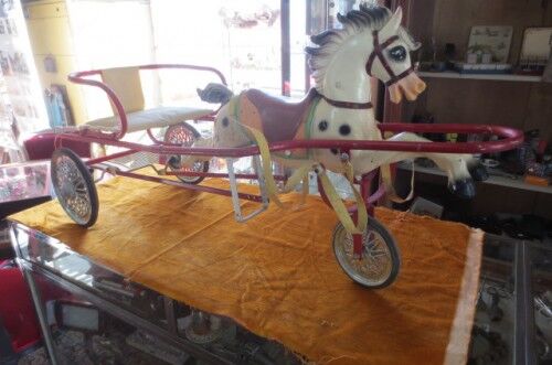 Jouet ancien : sulky pour enfant