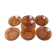Set of 7 amber Duralex deep plates.