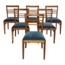 Série de 6 chaises vintage par René Gabriel des années 50