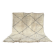 Tapis marocain beni ouarain blanc - 303 x 357 cm