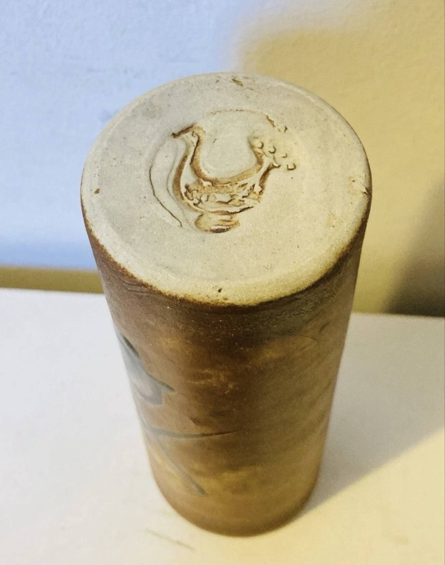 Varnished stamped La Colombe alcohol service from the 1950s/60s.