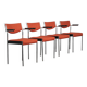 Set of 4 modernist dining chairs by Thereca, Netherlands, 1960s