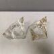 A pair of beautiful vintage glass candlesticks/vases from Prelz 1990s