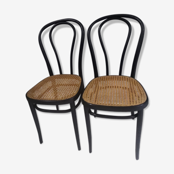 Paire de chaises bistrot ZPM Radomsko par Thonet année 1960