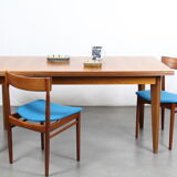 Rectangular table of meal Scandinavian teak
