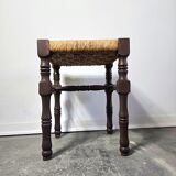 70s Rush Seat Stool