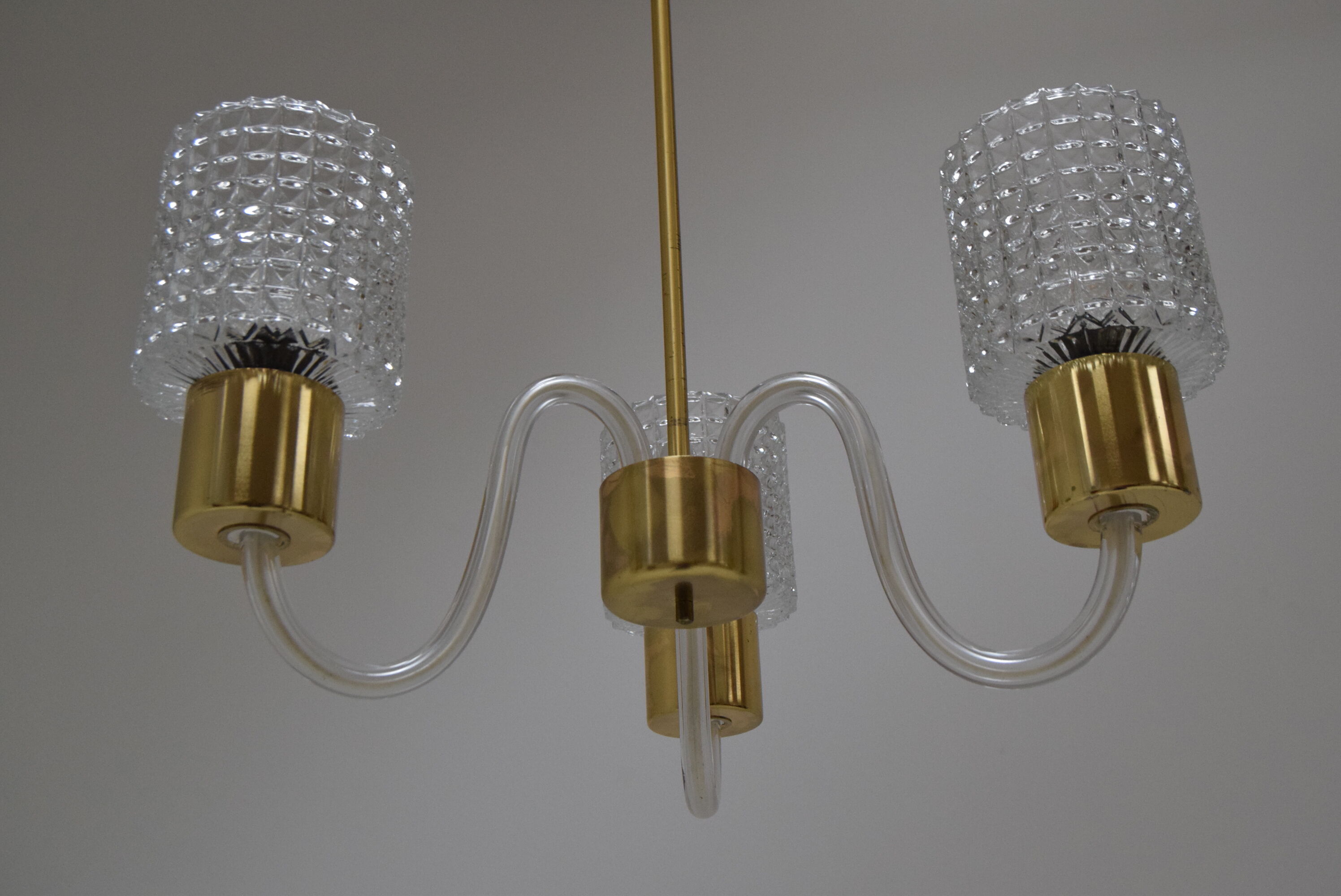 Mid-Century Chandelier/Kamenicky senov, 1960´s