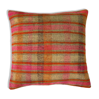 Housse de coussin Kilim turque vintage 60 x 60 cm