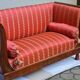 Boat-shaped sofa in 19th-century style