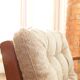 Pair of vintage beige granola armchairs from the 1950s
