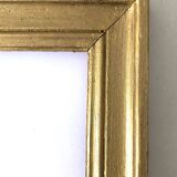 Rectangular golden wood frame