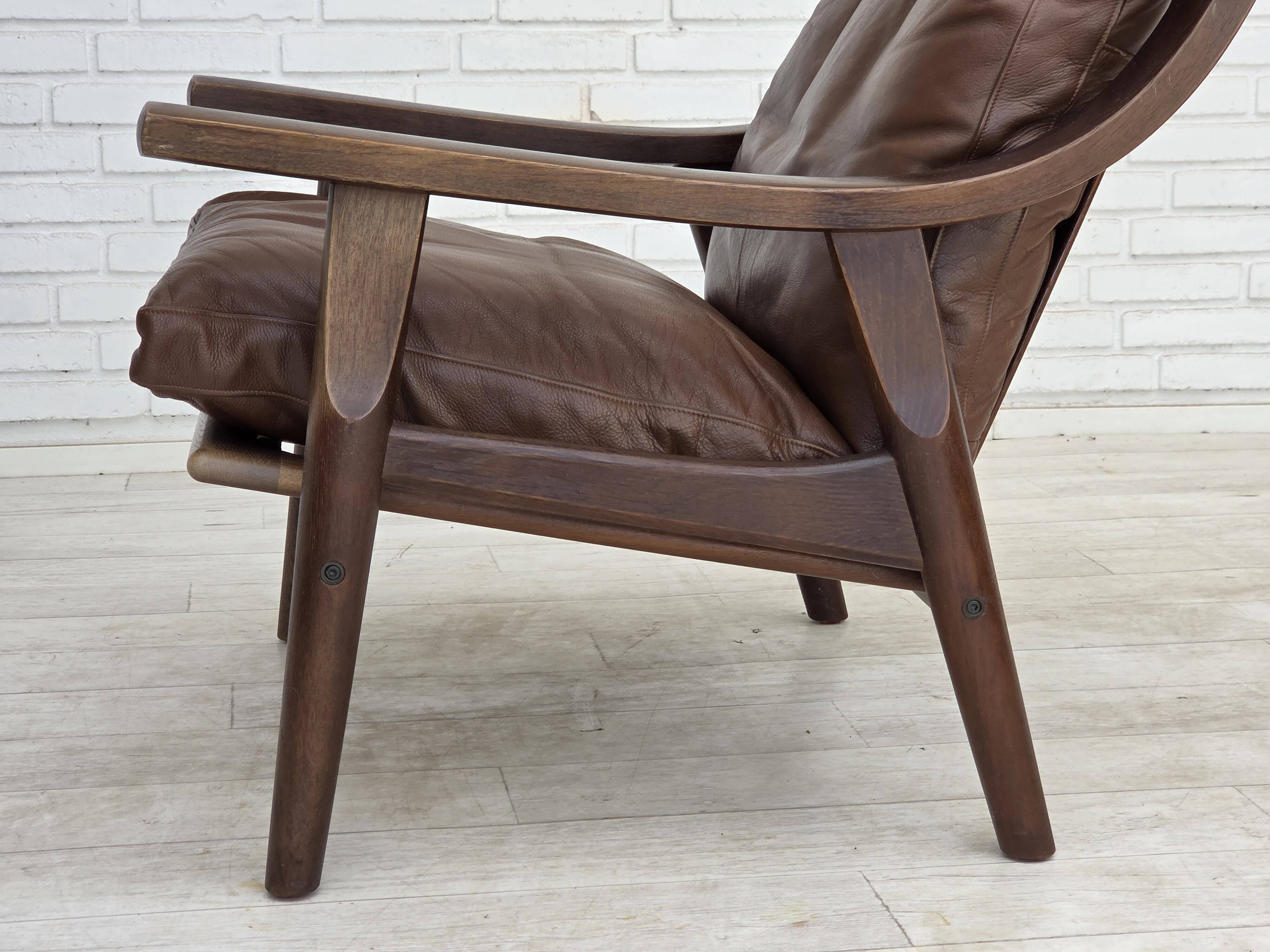 1970s, Danish design by H.J.Wegner, highback armchair, model GE530.