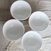 4 vintage Italian porcelain bowls – Blue bistro style border