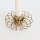 Vintage Brass Spiral Candle Holder Minimalist Midcentury Design