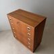 Swedish mid-century chest of drawers teak five drawers