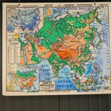 Old school map Asia No.22 - Jean Brunhes collection