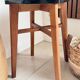 Tabouret en bois et Formica vintage