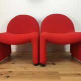 Pair of red Atal chairs