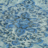Hand-knotted vintage anatolian 1980s 173 cm x 268 cm blue rug