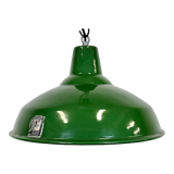 Industrial Green Enamel Factory Lamp from Benjamin, 1960s