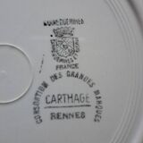 Suite of 11 plates and tureen Digoin Saarguemines