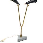 Mid-century double light table lamp, Italy 1960s