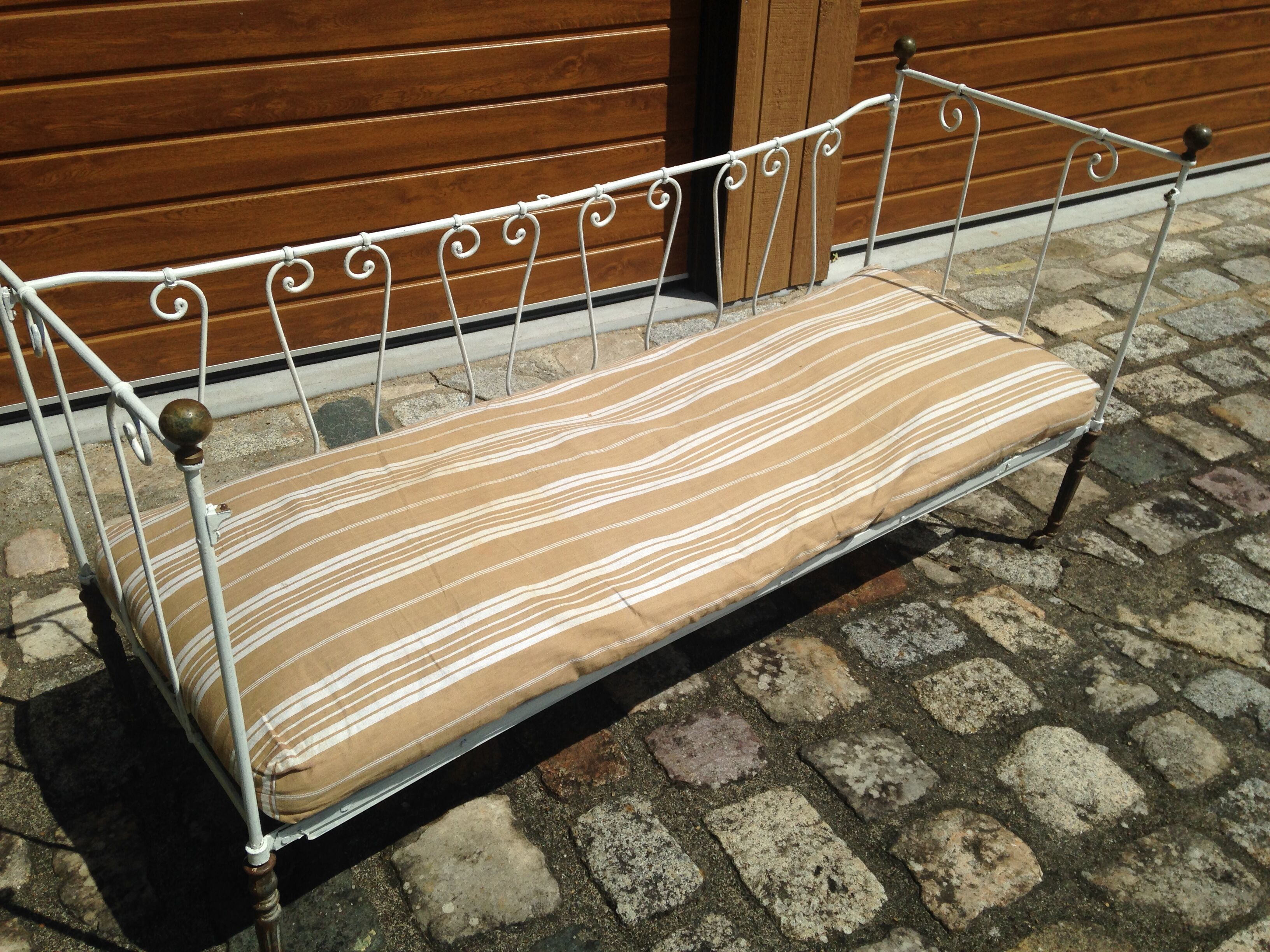Forged iron bench