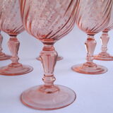 6 Luminarc Rosaline red wine glasses